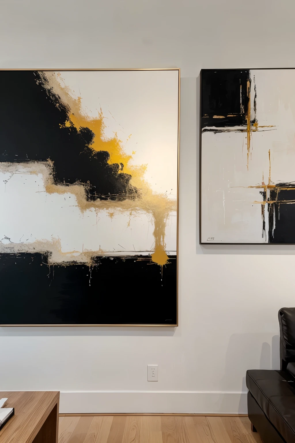 Transform your space into a gallery of sophistication and intrigue with a striking piece of abstract art that captivates the eye and sparks conversation. Picture a composition that defies convention, where bold strokes and subtle textures converge to create a visual symphony that commands attention. Imagine hues that dance harmoniously across the canvas, evoking a sense of depth and emotion that resonates with each observer. This isn't just art for your wall; it's a statement piece—a testament to your discerning taste and appreciation for the avant-garde. Whether adorning the walls of your home or office, let this unique and classy abstract artwork become the focal point that elevates your space to new heights of sophistication and style