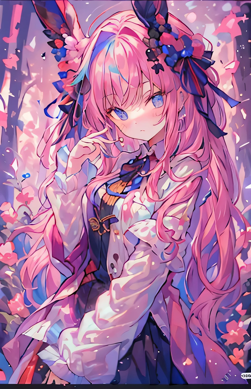 ((highest quality)), ((masterpiece)), (Get used to it), Perfect Face , beautiful girl , Rabbit ,