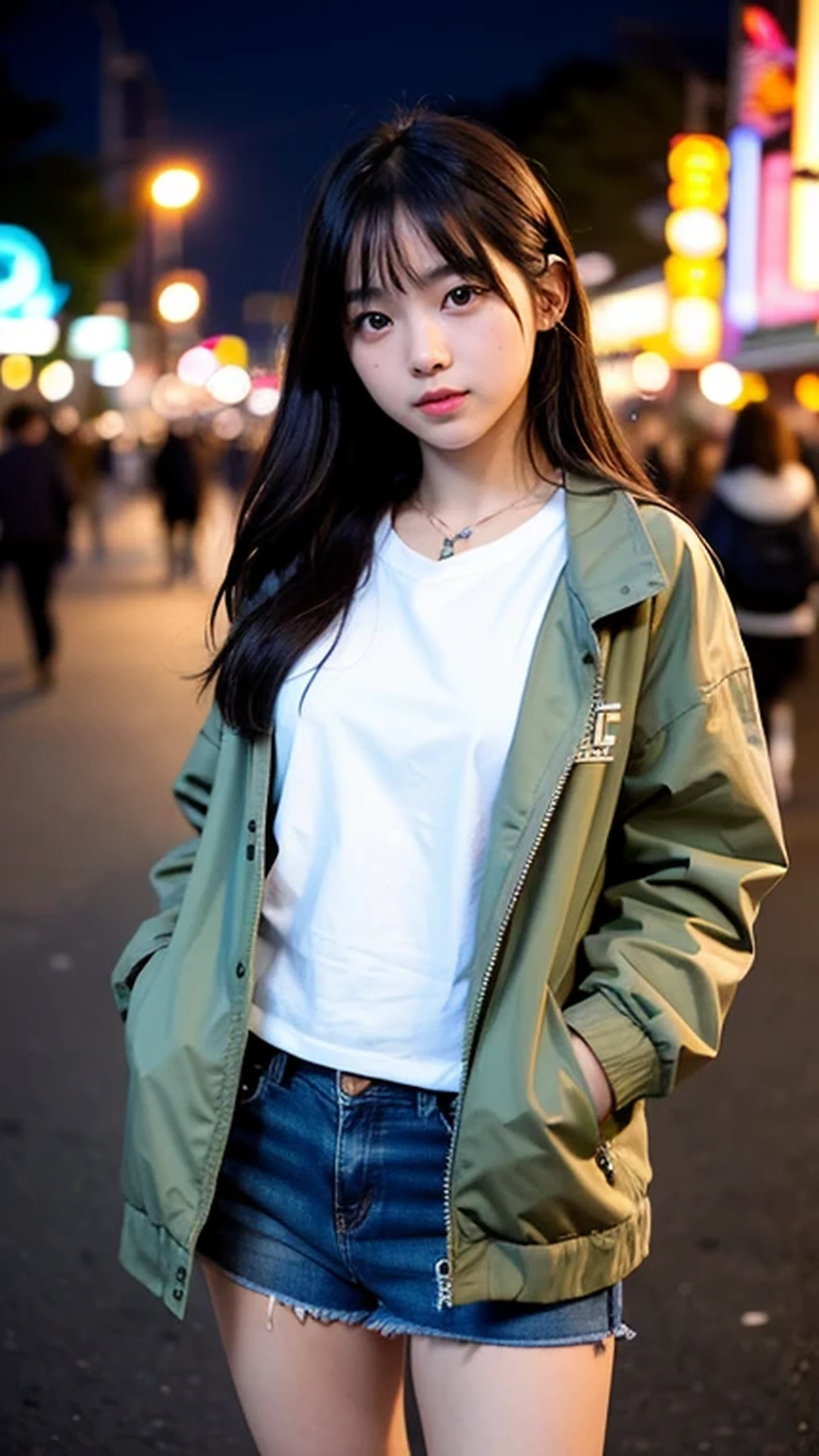 Portrait of a cute 15 year old teenage girl、Beautiful 15 year old Japanese girl、Teen、(Details),cute,1 girl, Tokyo Street,night, amusement park,City lights,Jacket included,Japanese Uniform、No underwear,Not wearing underwear,Lower body exposure,Lower Body,naked,Detailed pussy,Detailed pussy,Detailed pussy,Detailed pussy,Beautiful pussy,Beautiful pussy,close (8k, RAW Photos, highest quality, masterpiece:1.2),(Realistic, photo-Realistic:1.37)
