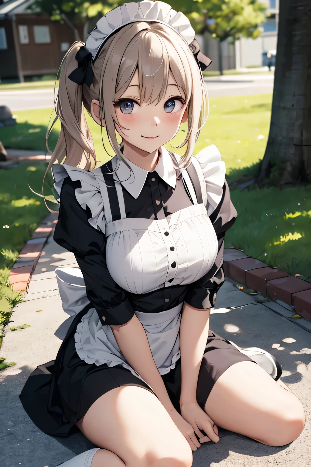 Wearing diapers、8K picture quality,silber hair,Red-eyed girl,cute little ,Long hair,Heartwarming,a miniskirt,ta,A smile,Thumbnail styles,maid clothes,fluffly,Looking down from above,full body Esbian,heartbackground,Excited look