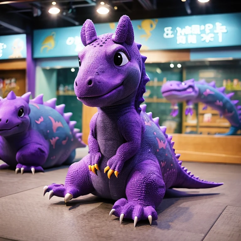 dinosaur、cute、purple