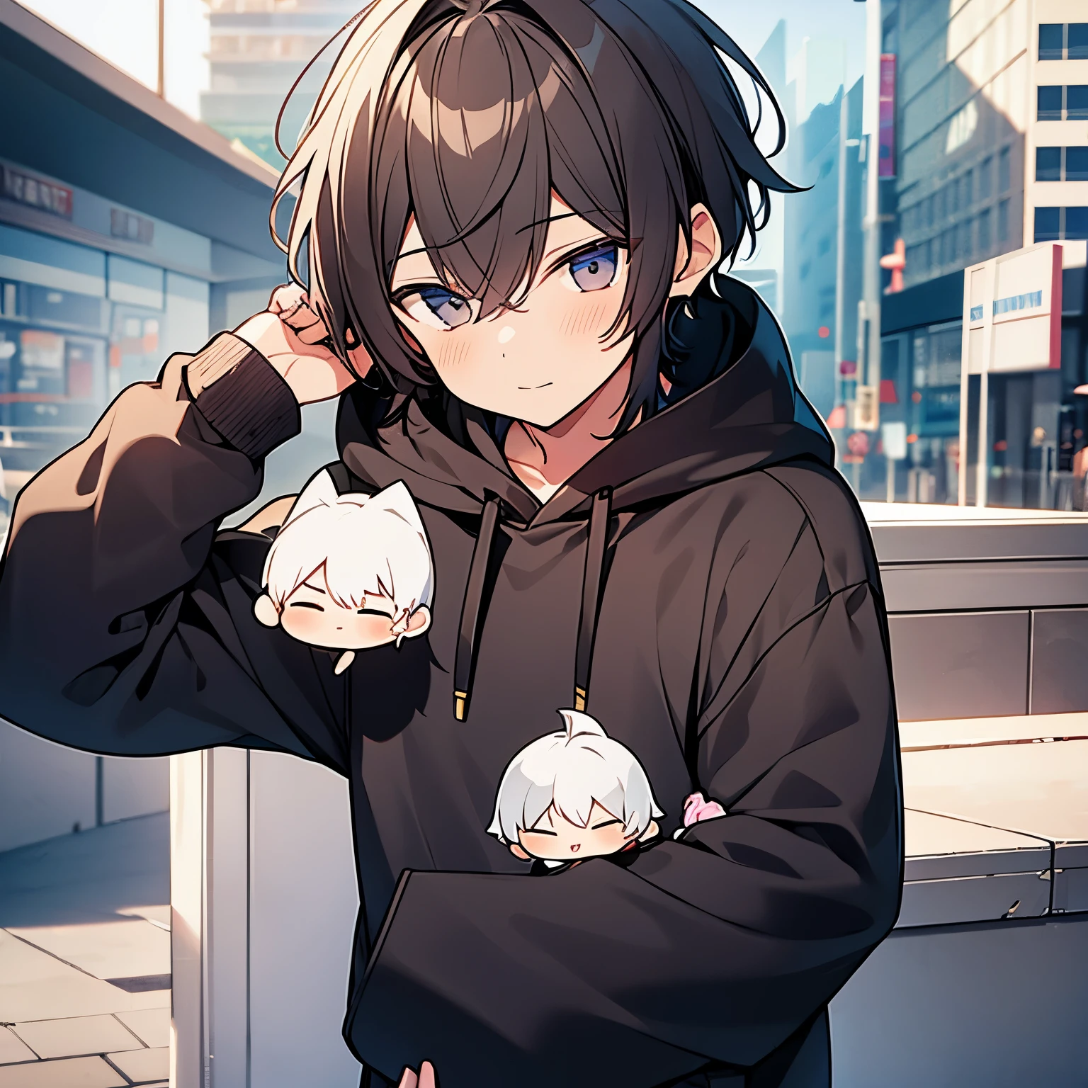 1boy,hoodie,chibi