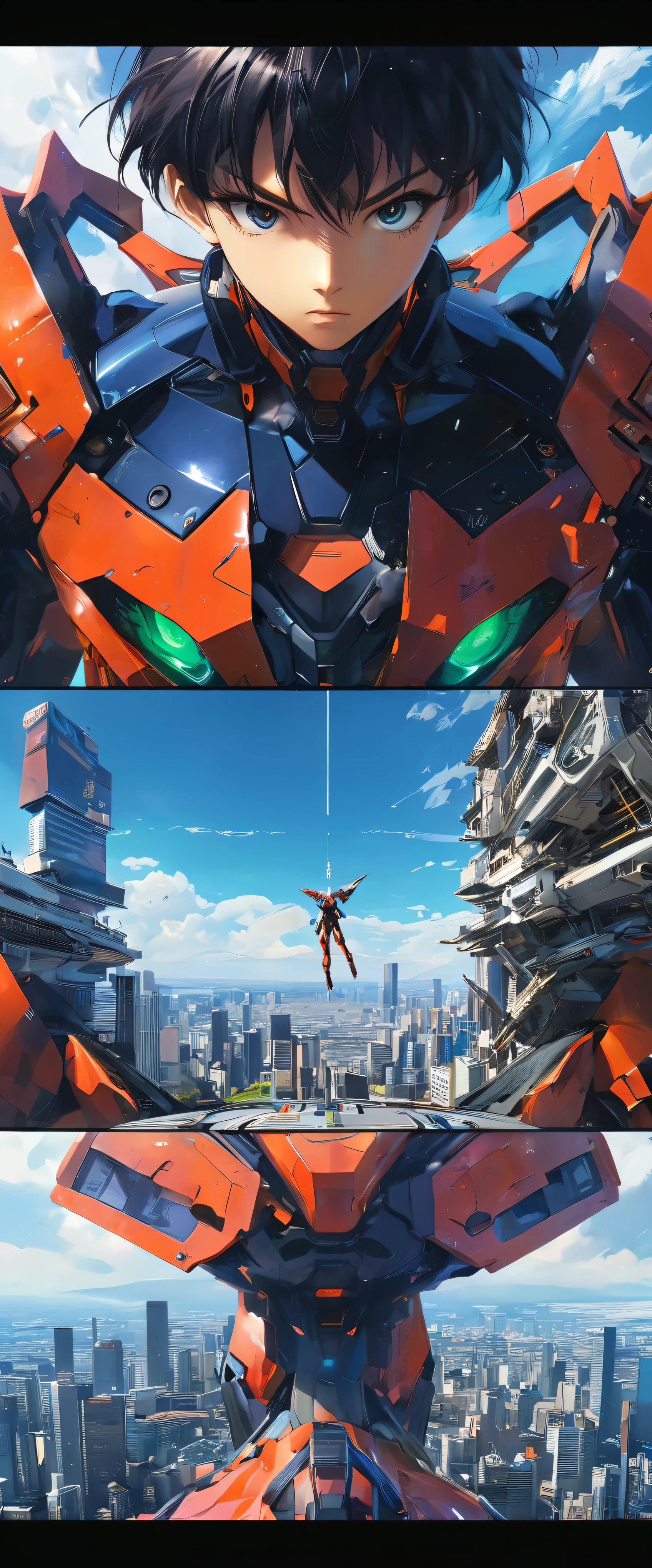 In this highly detailed CG Unity 8K wallpaper、Before you know it, you'll step into the world of Evangelion.。The meticulously crafted environment、From the 01st model, the sophisticated design is intricately textured、Every detail is faithfully reproduced。Step inside the iconic Evangelion unit、'I can't help but feel a sense of awe and wonder.。This masterpiece creates captivating and memorable images.、Enchant you、It takes you to a surreal reality.。With a giant Evangelion machine in the background、Immerse yourself in the highest quality high definition 4K presentations。
