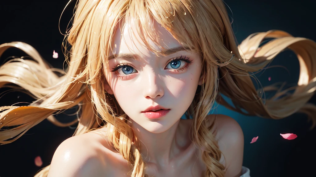 (Colorful Fashion T-Shirts:1.9),(blond:1.8),(All the colors of the rainbow:1.8),(((((Vertical paintinging:1.6))),(paintinging:1.6),front,comics,illustration,,big eyes,Crystal clear,(金色slopeLong hair:1.7),Exquisite makeup,shut up,(Small fresh:1.5),(Tube Top:1.6),Long eyelashes,Colorful off-shoulder T-shirt,Looking at the audience,水汪汪的big eyes,(blond hair:1.6),色彩splash,(solitary:1.8),色彩splash,Color Explosion,厚重的paintingWind格,Messy lines,((shining)) ,(Colorful),(Colorful),(Colorful),Colorful,厚重的paintingWind格,(splash)(颜色splash),vertical,Upper Body,paintingsplash,acrylic painting,slope,painting,Highest image quality,best quality,masterpiece,solitary,Depth of Field,Face ,Colorful clothes,(grace:1.2),Gorgeous,Long hair,Wind,(grace:1.3),(petal:1.4),(((masterpiece))),((())),((Ultra Detailed)),(illustration),(Dynamic angle) ,((float)),(painting),((Messy hair)),(solitary),(1 girl),(((Detailed anima Face))),(((Beautiful and delicate Face)),tie,Bare shoulders,blonde,((blonde)),((blonde)),Beautiful and delicate eyes,(blue eyes),(((blue eyes))),(((Colorful background))),(((High Saturation) )),(((被彩色splash包围))),(((Colorful background))),(((High Saturation))),(((被彩色splash包围))),(((Colorful background))),(((High Saturation))),(((被彩色splash包围))),