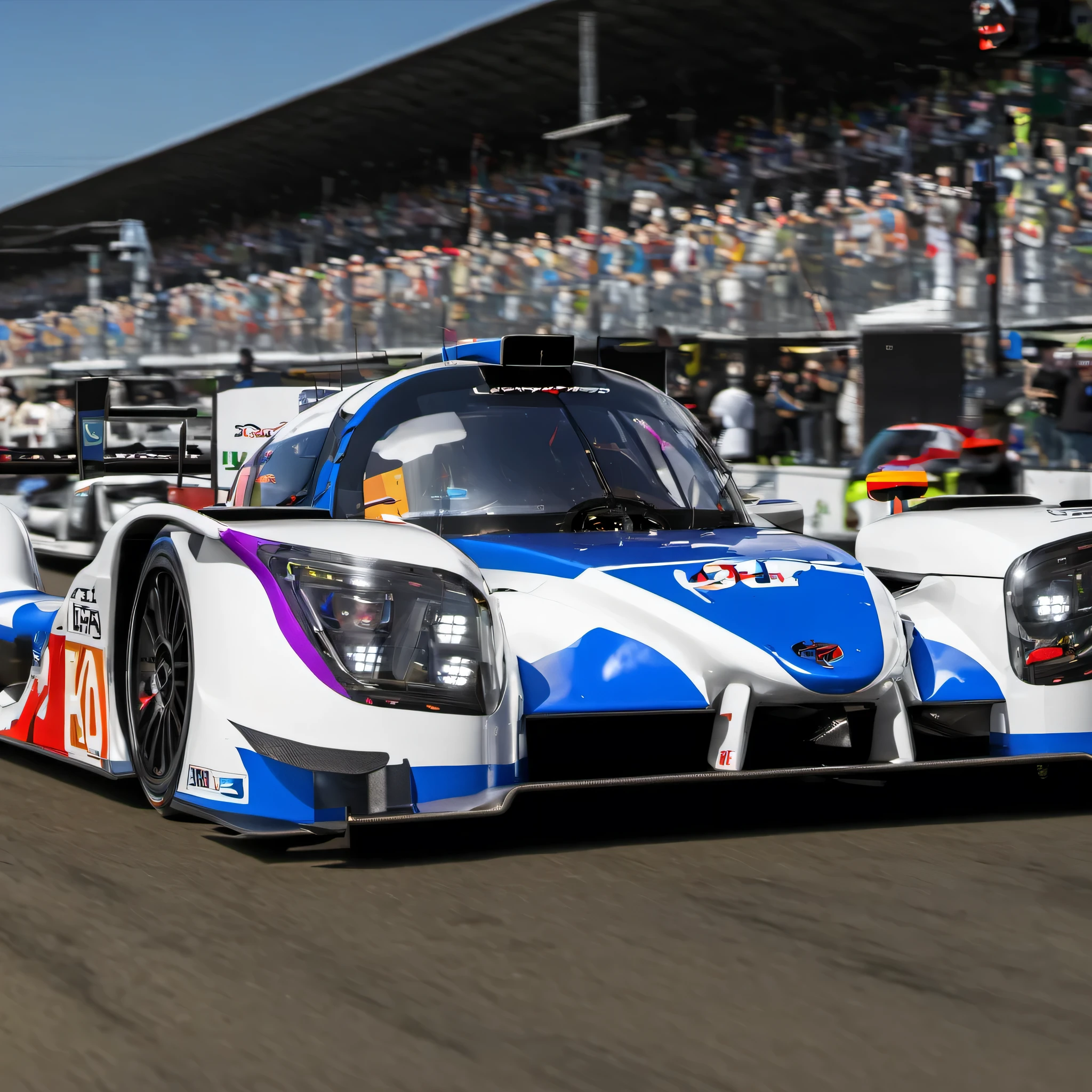 (masterpiece, best quality:1.2), lmp3, le mans, far shot, 4k, UHD