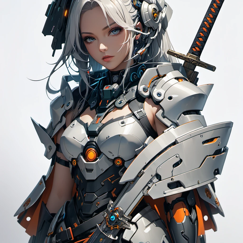 Wire Mesh、Close-up of a woman in armour standing in front of a sword, anime art wallpaper 4k, anime art wallpaper 4k, anime art wallpaper 8k, Anime Style 4k, 4K Detailed Digital Art, Highly detailed digital art in 4K, Amazing artwork in 8K, Beautiful art UHD 4K, Digital Cyberpunk Anime Art, rossdraws cartoon vibrant