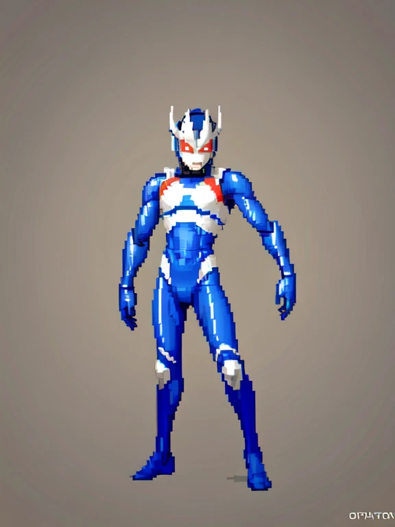 (masterpiece, top quality, best quality), pixel,pixel art,1boy,ultraman,random pose,full body,