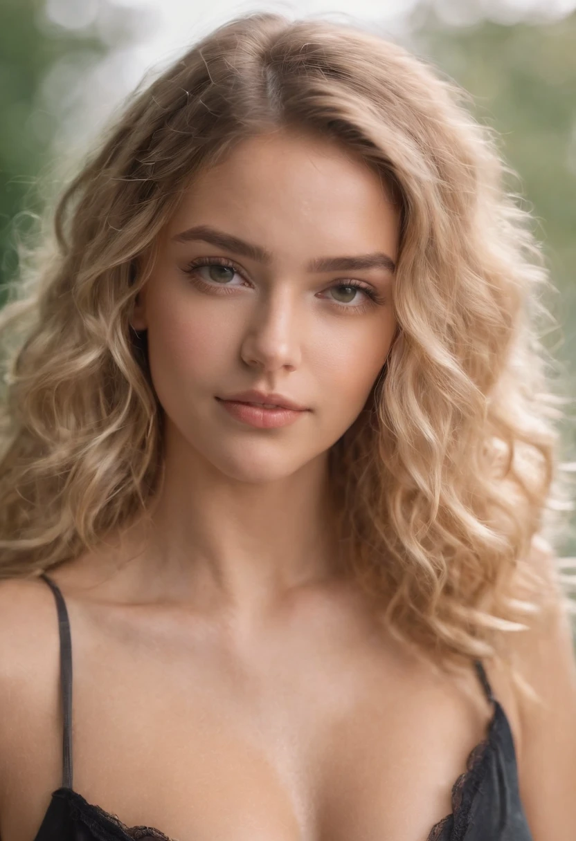 femmes sexy, 22ans, minceur, , tanned and shiny skin, huge tits, Taille fine, curly blonde hair, legging, realistically, Directeur de la photographie, real, Naturel