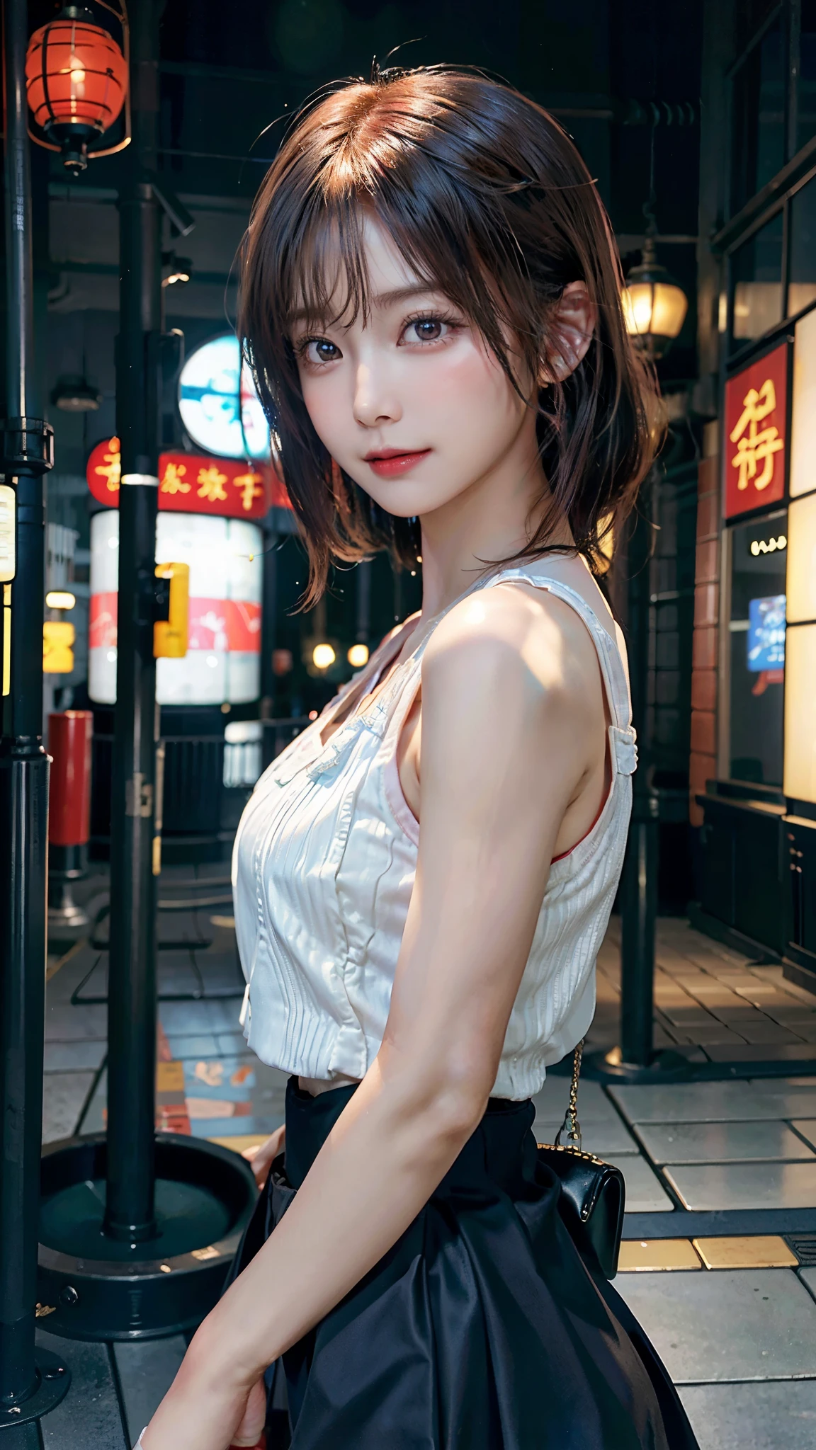 (RAW photo: 1.2), top quality, beautiful detailed girl, smile, short hair, blonde, red swimsuit, highly detailed eyes and face, beautiful detailed eyes, huge file size, high resolution, 8k wallpaper, fine detail, highly detailed ticker uniform 8k wallpaper, light on face, movie lighting, 18 year old girl, sexy pose, (photorealism: 1.4), illustration, Super Detail