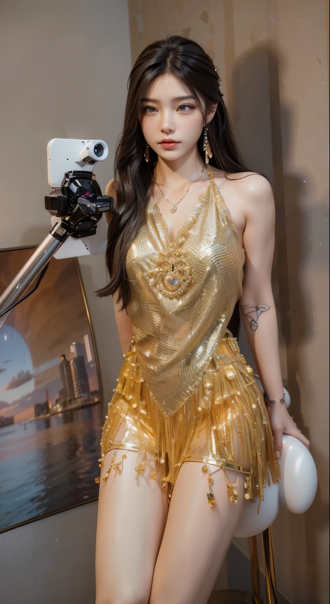 Game Art,Best image quality,Maximum resolution,8k,(A half-length photo),(portrait),(Head close-up),(Rule of Thirds),Unreal Engine 5 rendering works,20 year old girl,((Queen)),The eyes are very detailed,(Large Breasts),Elegant and noble,Movie Lighting,Ray Tracing,Game CG,((3D Unreal Engine)),OC rendering reflection pattern,4K,Ultra-clear,Sensual,Translucent lace,Fair and plump figure,Pretty Face,Glossy Gel Coat,身着华贵礼服的Queen,Crystal Gem Crown,Necklace jewelry,blue eyes,Black tattoo(whole body),The tattoo is very three-dimensional,Gorgeous and intricate tattoo designs,Ultra-clear portrait,
