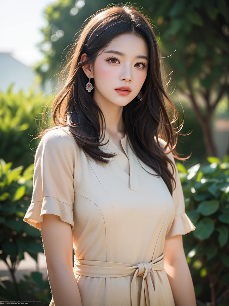 (8k, best quality, masterpiece, ultra highres:1.2), 1girl wearing shirt and stockings with her legs to the side, sidewayass, beautiful 22 year old named Ji-soo, cute face blush embarrassed, perfect breasts, hard, grey hair, Sleek And Straight Hair, blunt bangs, glitter eyeliner, satin lipstick, lipstick, huggie earrings, princess necklace, in forest, dawn, intricately detailed face, intricately detailed eyes, masterpiece, best quality, official art, extremely detailed CG unity 8k wallpaper, ultra high res, professional photography, sharp focus, HDR, 8K resolution, intricate detail, sophisticated detail, depth of field, analogue RAW DSLR, photorealistic,