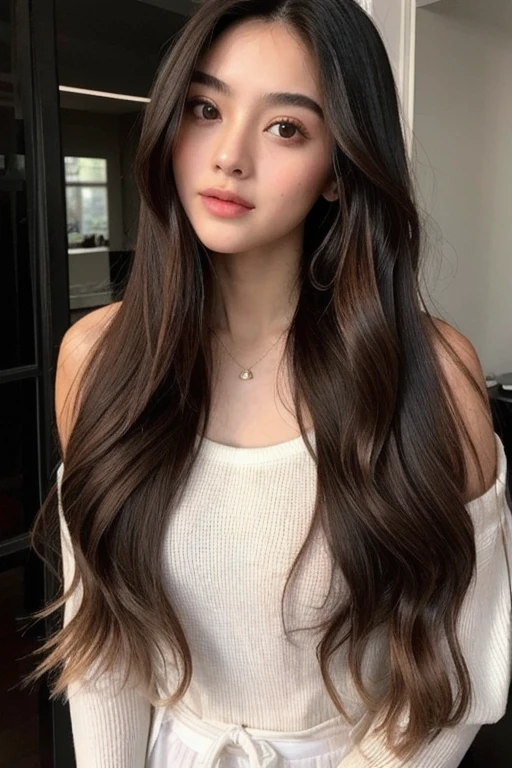 Girl long hair, sweet, gorgeous