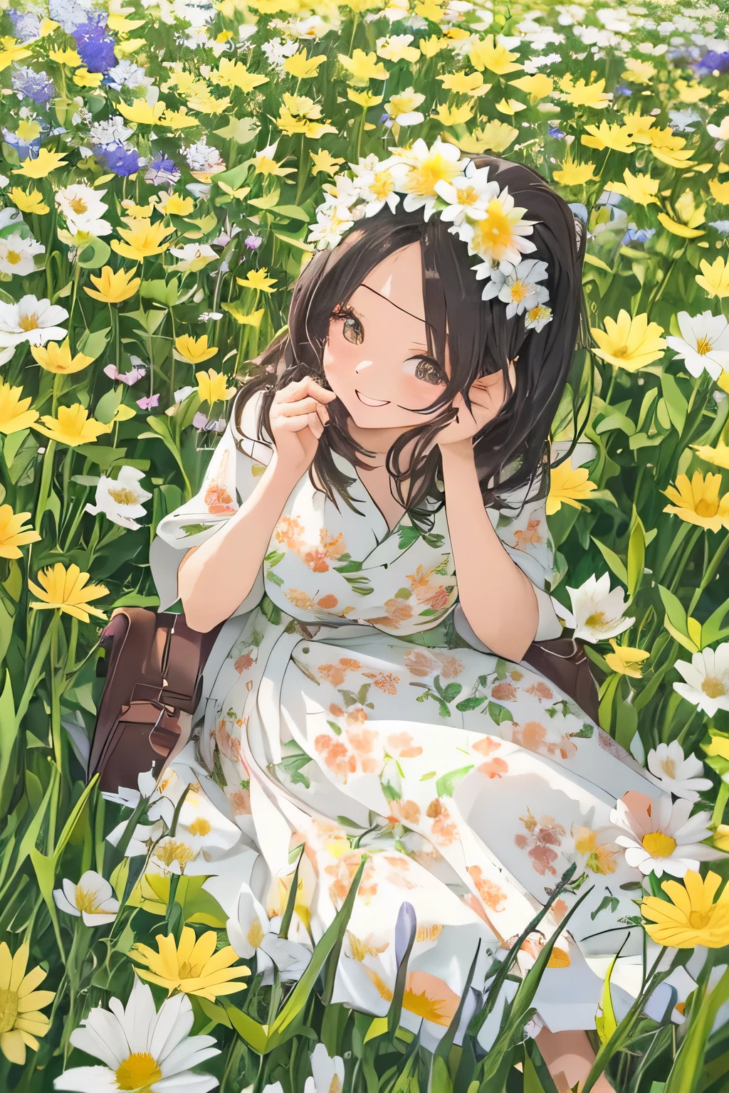 highest quality、High resolution、Detailed Background、Beautiful face in every detail、Anatomically correct、Detailed facial expressions、Teenage beauty、Huge breasts、Perfect body line、cute hair color、Black Hair、brown hair、Bobcut、Long Hair、ponytail、Calm atmosphere、Couple date in spring flower field、sunny、Cowboy Shot、
Two girls enjoying a relaxing picnic in a flower field, spreading out a colorful blanket、
Cute basket with fruits and sandwiches、Try packing in your favorite snacks such as sweets、
During your picnic, you can make cute leis using flowers from the flower garden and take photos.、
If you try bundling flowers you've picked yourself or making cute flower crowns or bouquets, the atmosphere will be even more like a flower garden、
Walking through a field of flowers in matching casual outfits or stylish dress outfits will give you an even more romantic atmosphere、
Walking hand in hand and taking pictures of each other will make for a cute and memorable date.、
It's a situation where you can enjoy taking pictures in a flower field with friends、
Try putting on a pretty dress and posing in a flower field or smiling in a stylish pose.、
Enjoy your time by incorporating stylish outfits, accessories, and cute accessories.、
Choose a dress that is light and feminine、
I recommend those with floral patterns or light colors、
Pair it with a wide-brim hat for a stylish accent while blocking sunlight from the sun、
Choose a flared skirt、The bright colors and floral patterns give a gorgeous impression、
Pair it with a blouse in a calm color for a well-balanced look、
If you put in a blouse to accentuate your waist, you can create a stylish look、
Choose a light and cool chiffon blouse、
If you choose sandals with flat feet, you can walk easily and look beautiful at your ankles、
Please enjoy a stylish flower garden date by adding ingenuity to how to choose accessories、cute