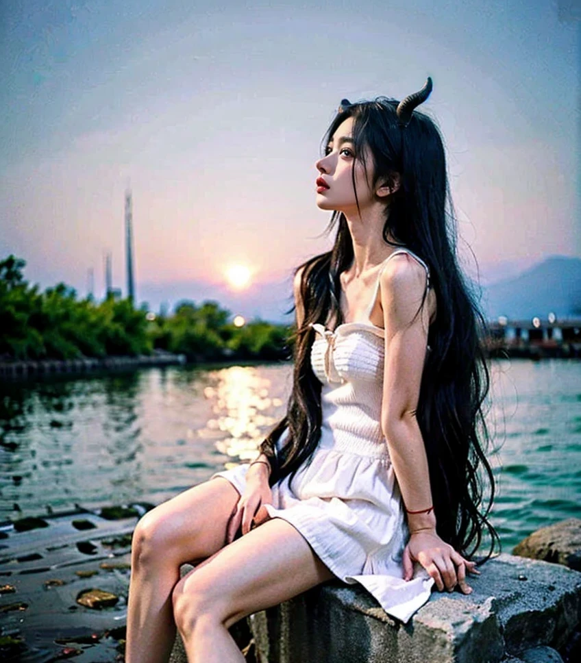 Horns on the head,dragon角,dragon,dragon女