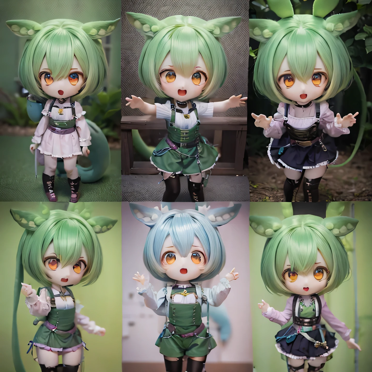 A detailed prompt for generating a high-quality image using Stable Diffusion is:
"(((City))), (Digital art:1.1, high-res, masterpiece:1.2), (Bright colors), (Confident expression), ((((Chibi)))) characters, (Green hair), (Open mouth), (Nude) Zunda Girl with hairstyle and full body, (Confident expression), ((((Chibi)))) characters, (Green hair), (White blouse), ((((8 Green relaxed overall))))) Doyagao"