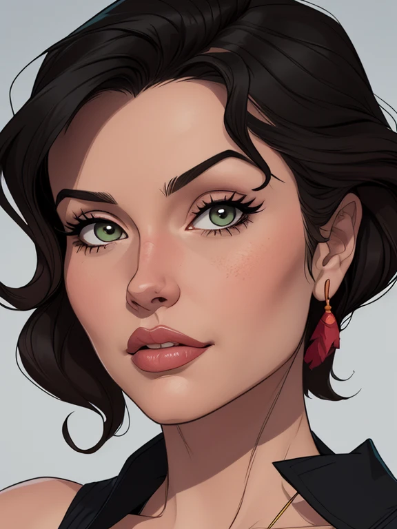 estilo de desenho animado:1.2), Geena Davis s Mulher brasileira desenho ART Artline mulher Imagem cartoon de uma mulher , roupas sensuais , garota super valente destemida , Ilustra??o estilo desenho animadocabelo preto ondulado, estilo de arte dos desenhos animados, estilo de arte dos desenhos animados, digital illustration style, design de personagens altamente detalhado, arte digital detalhada fofa, Fan art horror character design portrait, black curly hair digital illustration beautiful high quality portrait, arte em quadrinhos, retrato do design do personagem, Busty undressed and medium breasted cartoon style female character Geena Davis