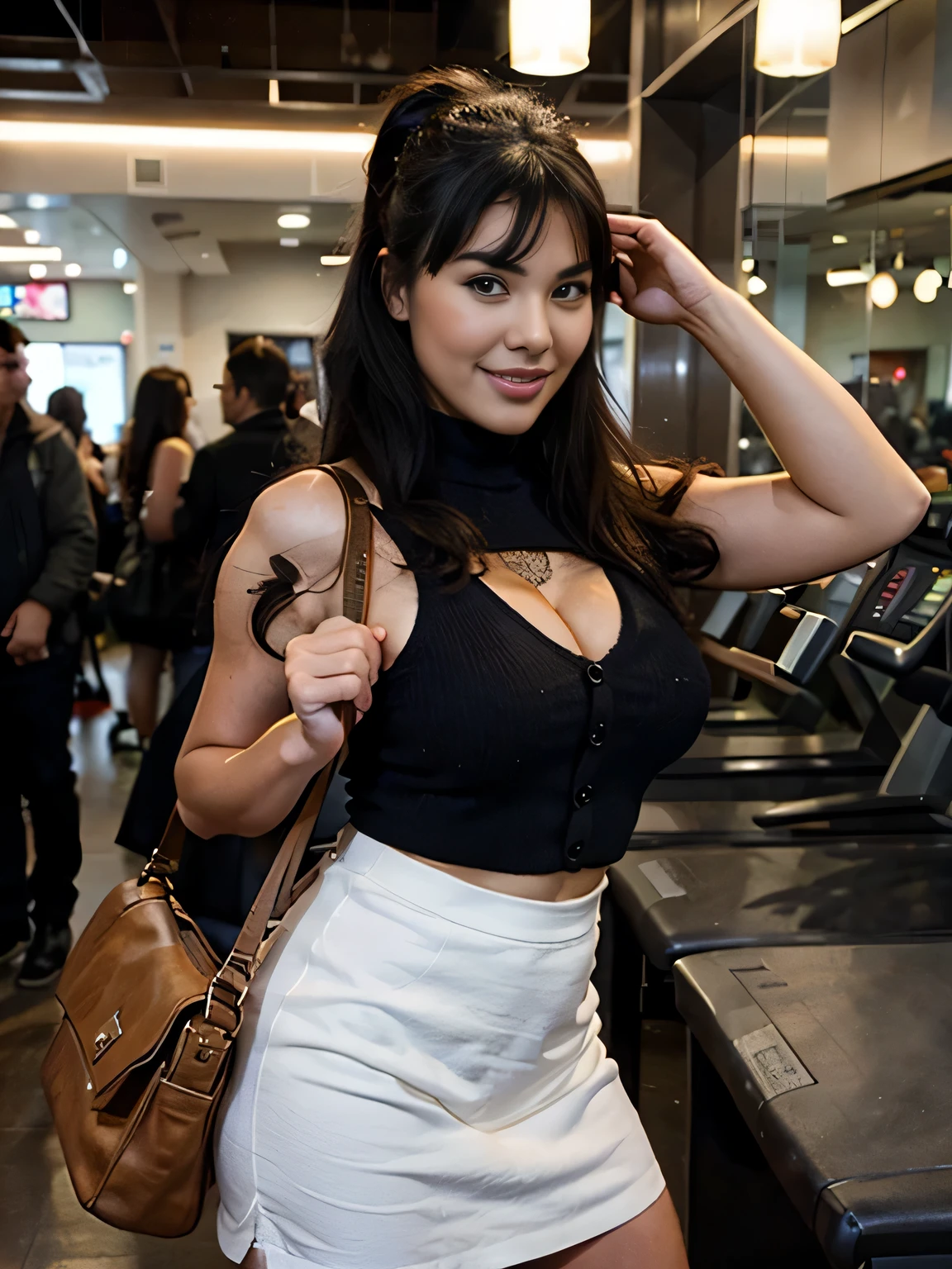 Tabletop、High resolution、未来のice creamショップ、ice creamショップ店員、ice cream、Baskin Robbins、Thirty-One、30-year-old woman、uniform、hat、1Girl clerk、Looking into the camera、smile、Finish as shown in the picture、Her skin is white and beautiful、Colored inside、Camel Toe、Giant tit、Nipple Puffs、Cleavage、Plump、Super big breasts、Super big butt、Bubble butt