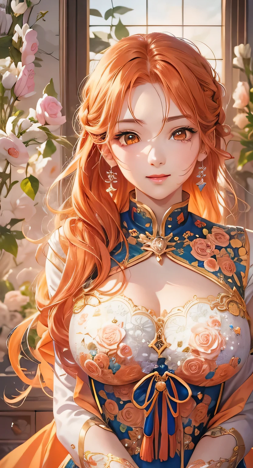 sexy girl, orange hair