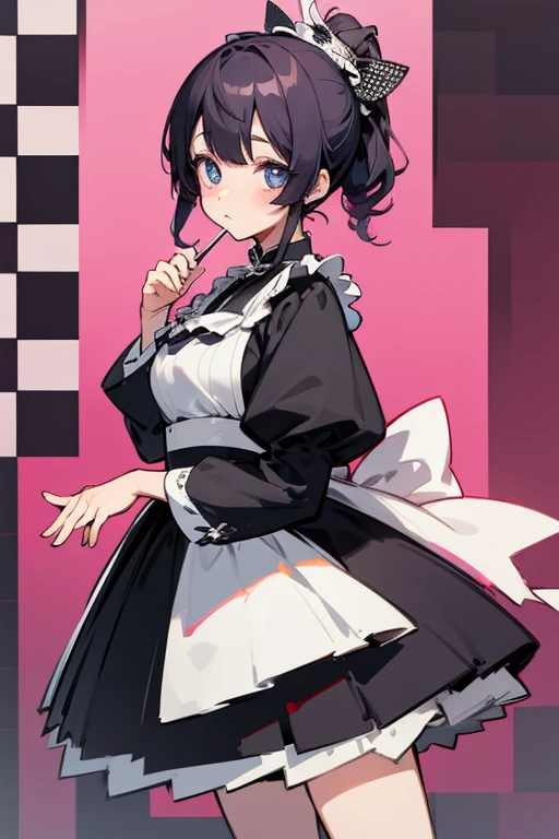 MS. cute、Taisho、Checkerboard Pattern、Beautiful Eyes、