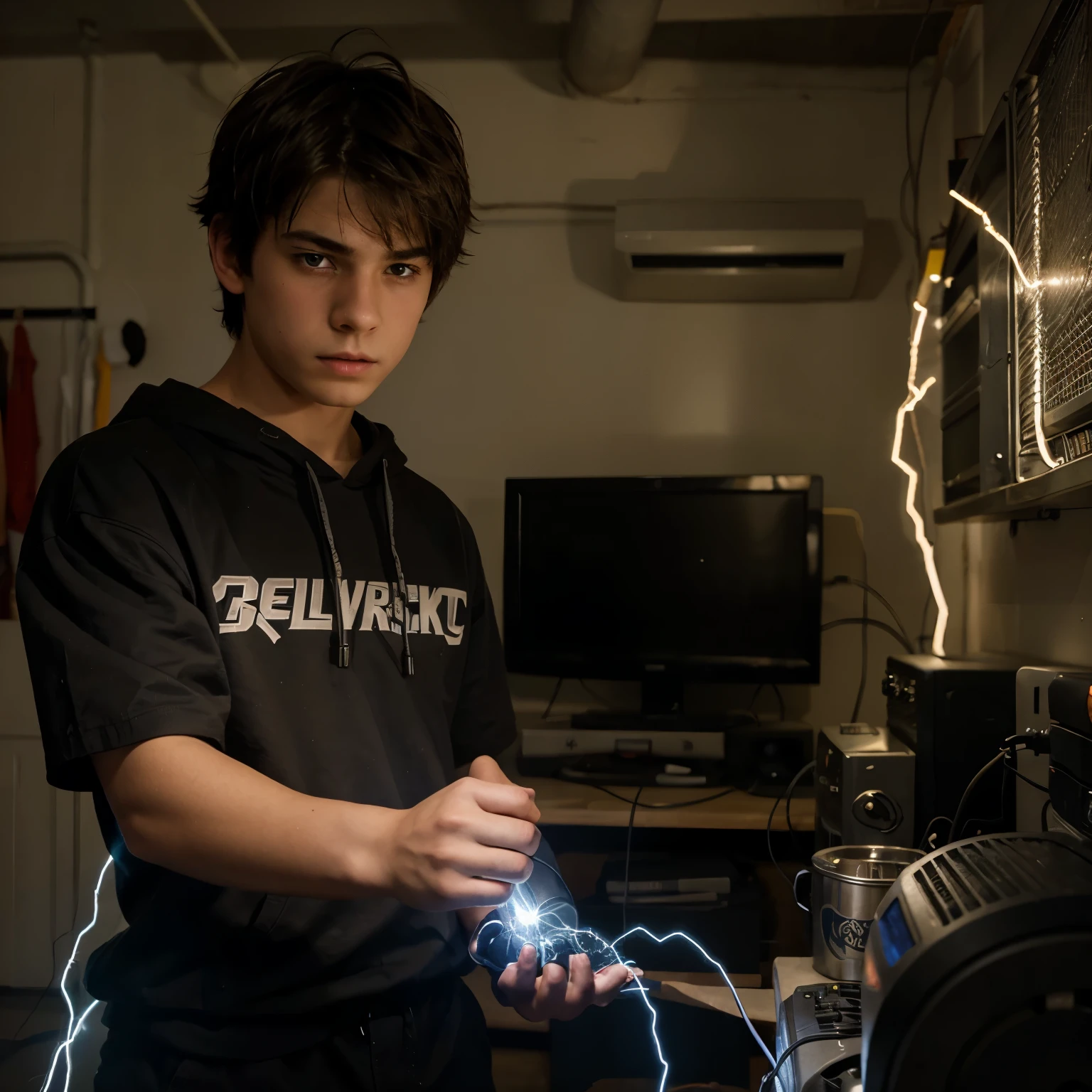 Creates a teenage boy type character who can handle electricity