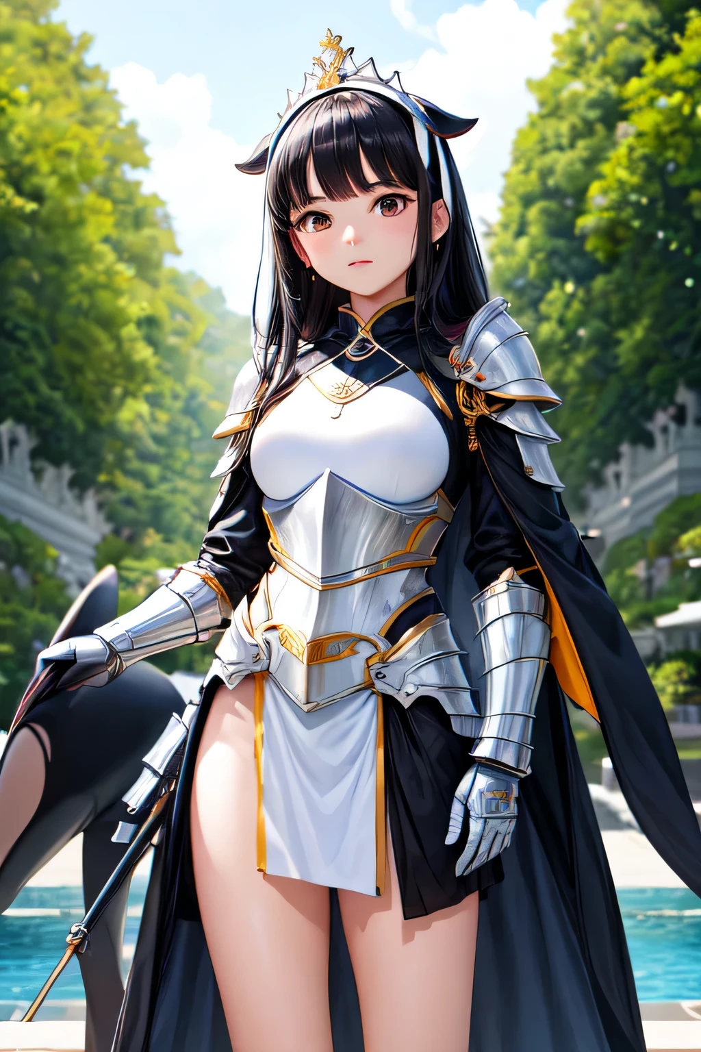 ((best quality)), ((Meisterwerk)), (detailed), perfektes Gesicht, hot Sexy anime girl with long hair ,desirefull, love ,Cherry blossoms, deteilreicher hintergrund ,lichtreflexion ,interesting, violett, no portrait, fantasy armor