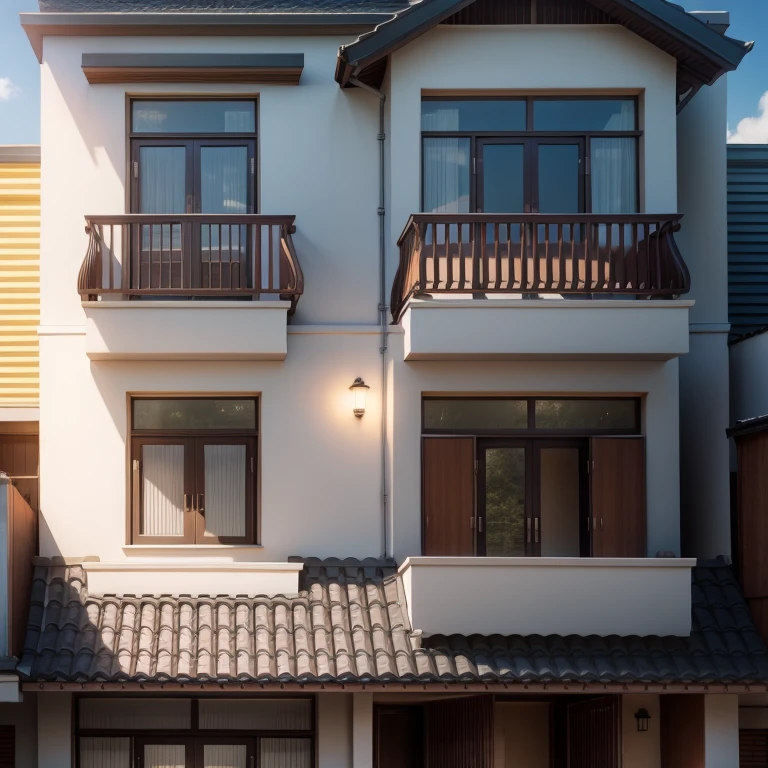 Townhouse, Thai roof, modern
