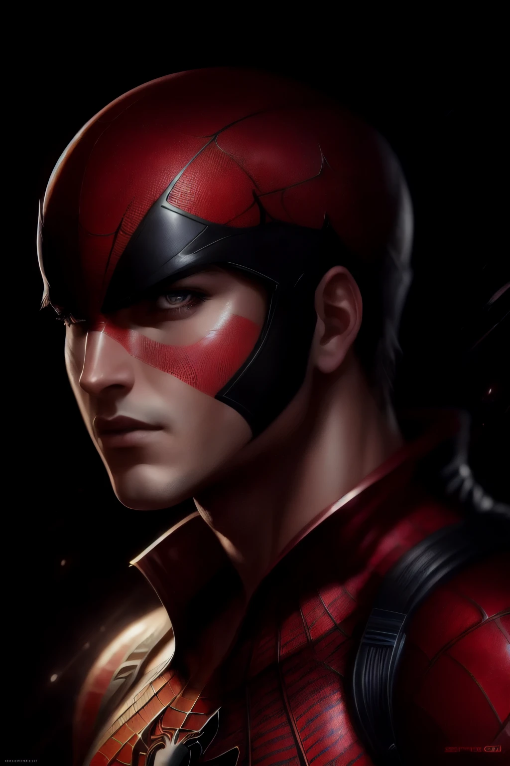 (Award Winning Digital Artwork:1.3) of (Sketch:1.3),(Energetic:1.3) Spidey, EmmaRob,CGSociety,ArtStation,(Saturated:1.3),(close portrait:1.3),(Feminine:1.4),(beautiful:1.4),(attractive:1.3),handsome,calendar pose,perfectly detailed eyes,studio lighting,thematic background