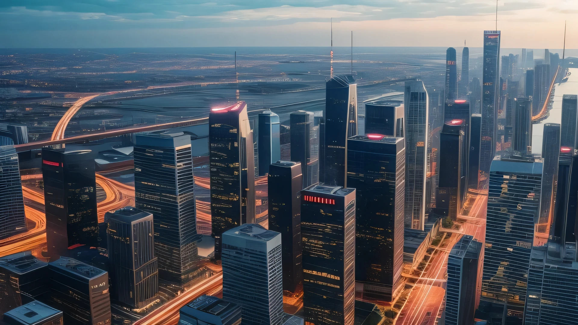 modern city
