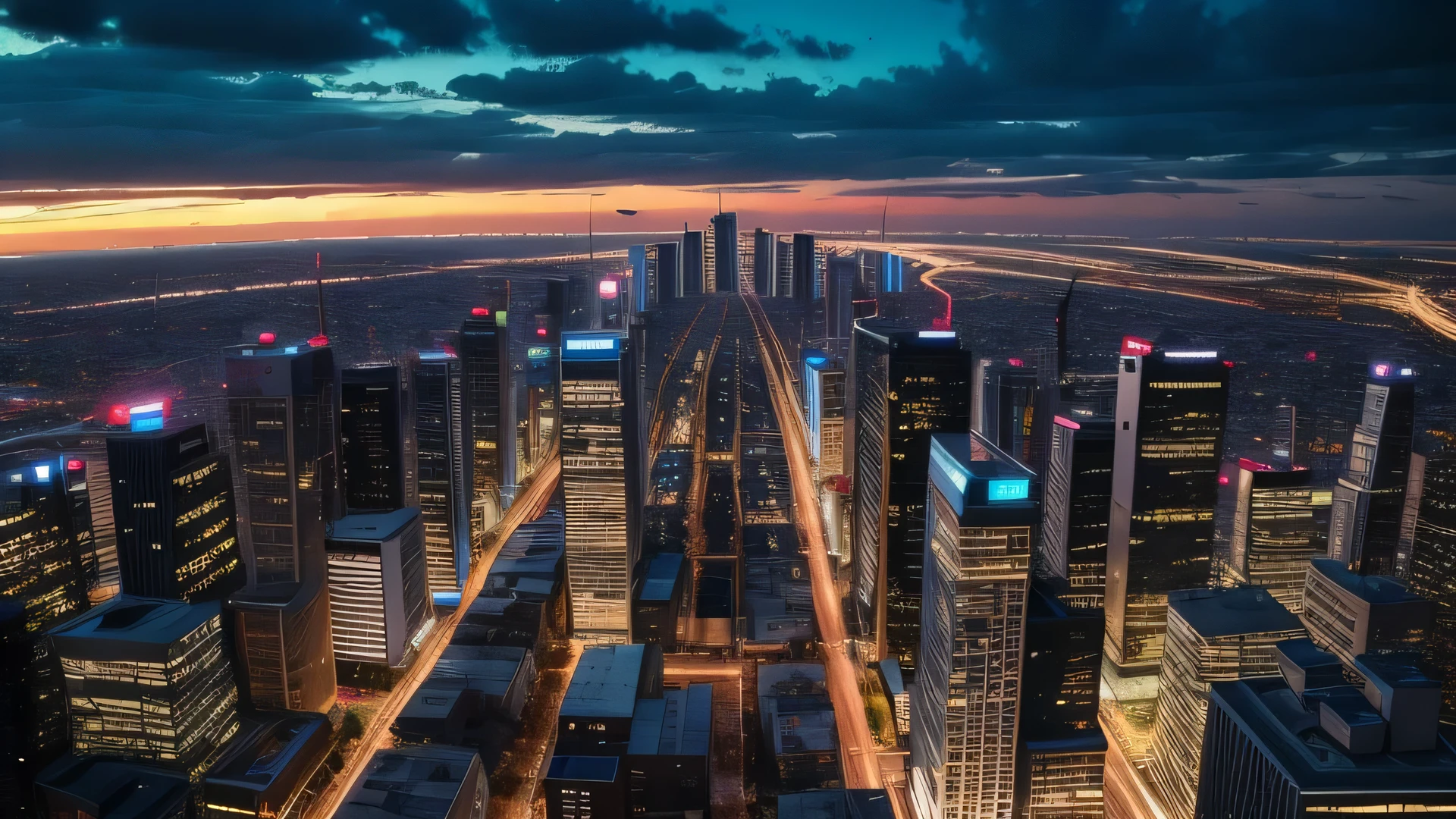 modern city