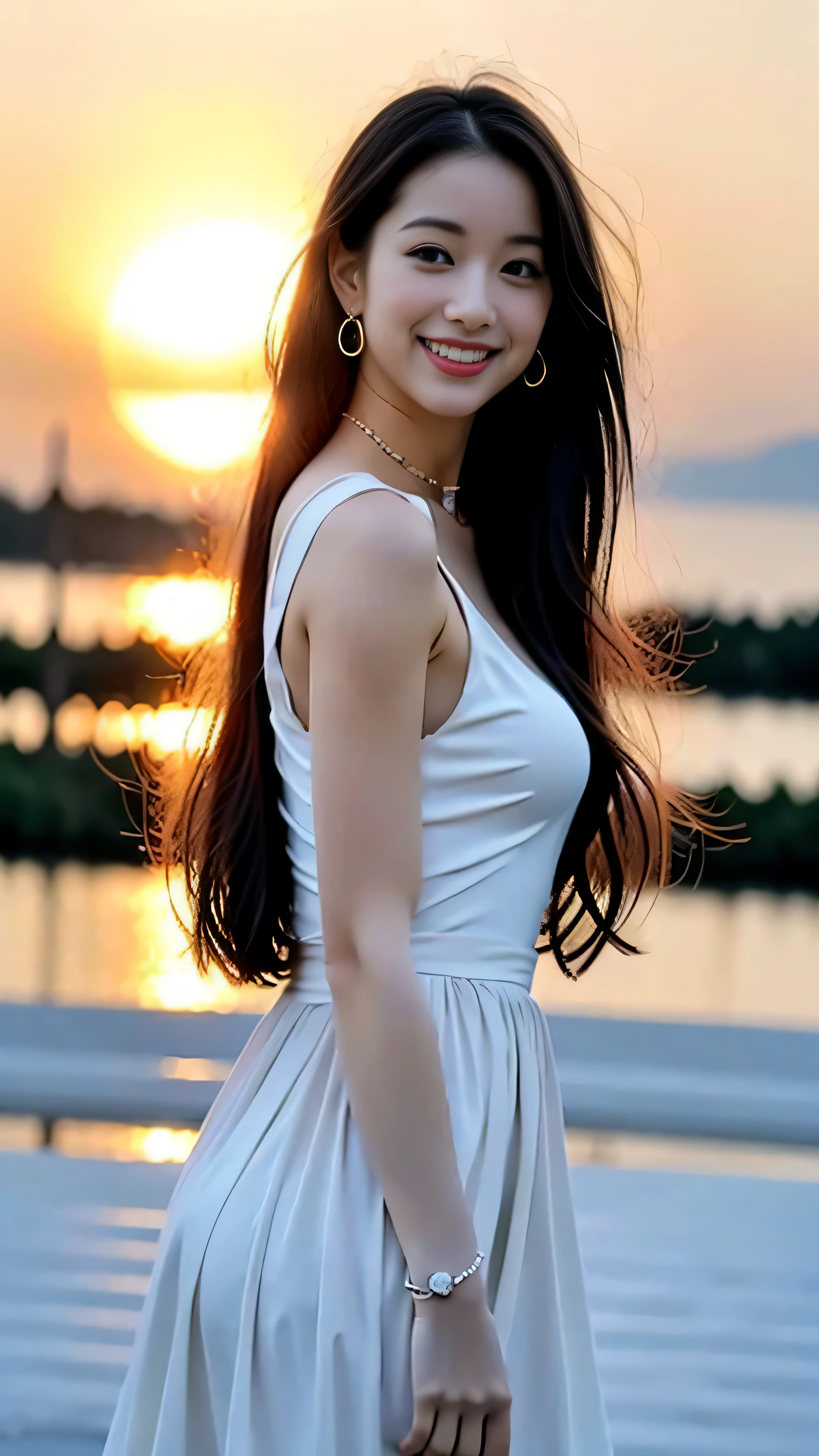 Nsfw、nude、(((No clothes)))、(((highest quality, 8K, masterpiece))), sharp focus, (beautiful woman with perfect figure), thin, (hairstyle: superior)), street: 1.2 非常に詳細な顔と肌の質感詳細な目double eyelidランダムな姿勢, (smile),ssuperiorer cute Japan person,ssuperiorer beauty Japanese girl, realistic face, double eyelid,smile,Summer festival , at sunset ,fireworks background.