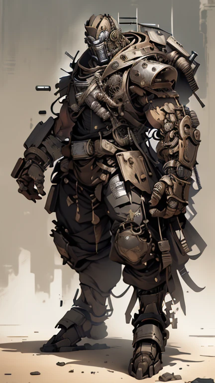 (((masterpiece))), (((high quality))), (((high resolution))), steampunk robot, large mechanical arms