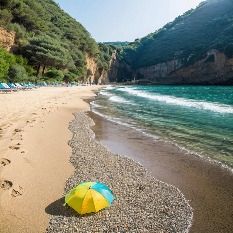 “Roman Beach” Prompt: “A summer beach near Rome”