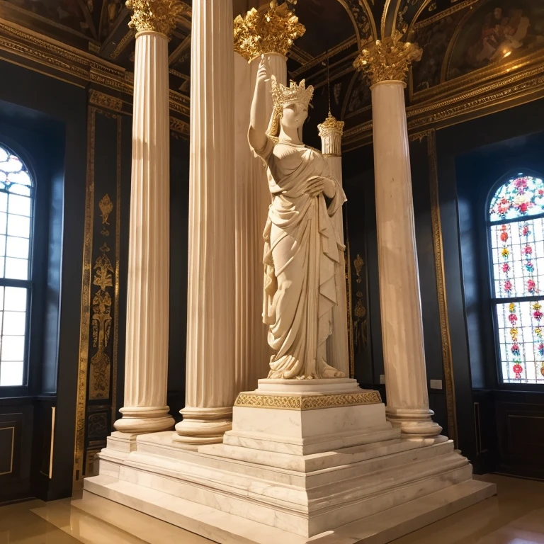 “Roman Art” Prompt: "Roman sculptures on display in museums"
