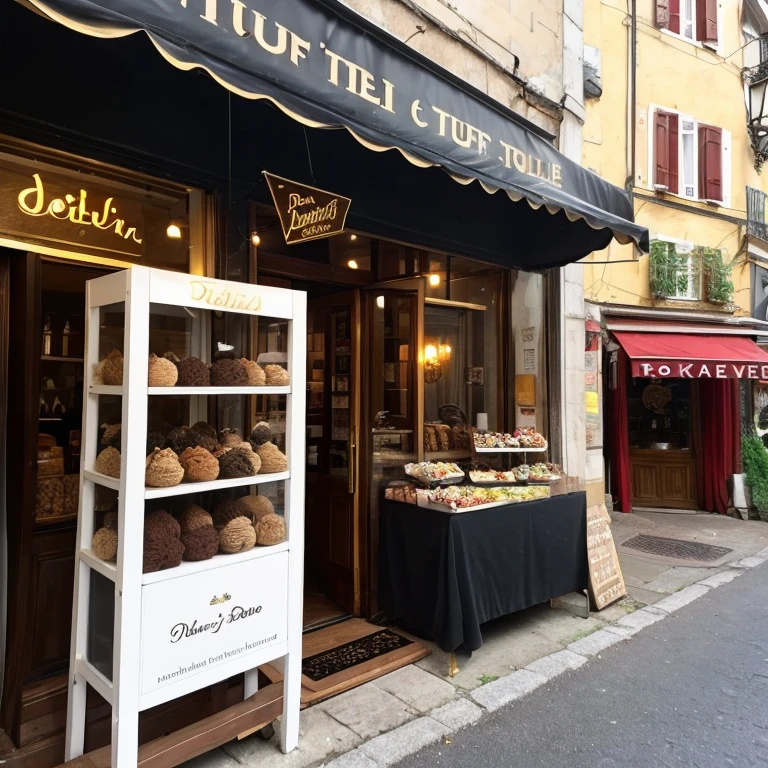 “Roman truffle” prompt: “Roman deli to sample truffles”
