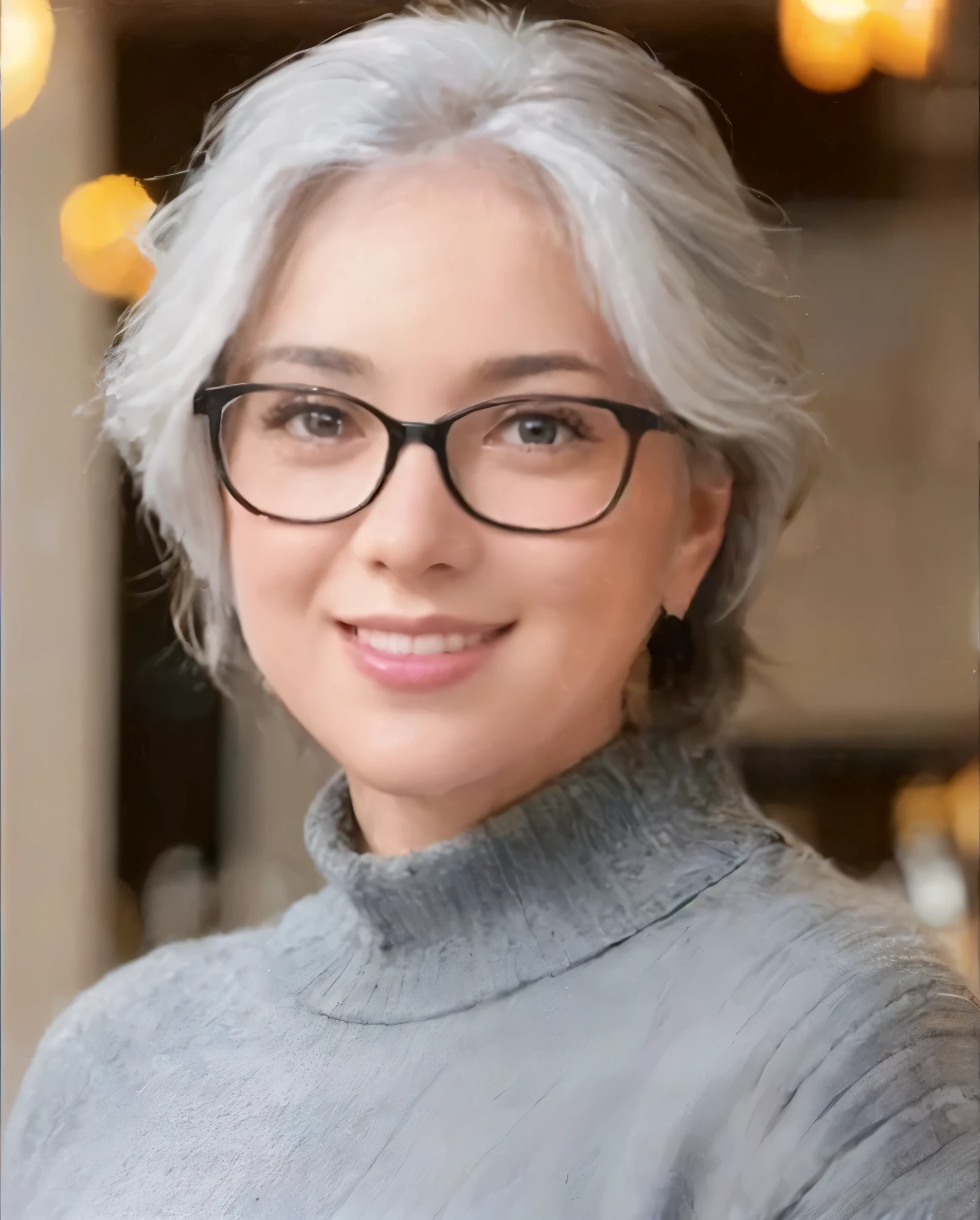 (masterpiece:1.3), (8k, photorealistic, RAW photo, best quality: 1.4), (1girl), beautiful face, (realistic face), (black hair, short hair:1.3), beautiful hairstyle, realistic eyes, beautiful detailed eyes, (realistic skin), beautiful skin, (sweater), absurdres, attractive, ultra high res, ultra realistic, highly detailed, golden ratio