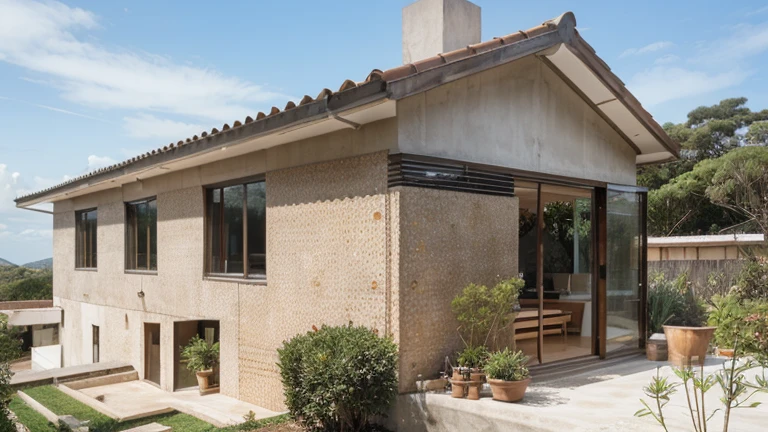 Casa moderna, Glazing, jardins, luz natural, Souto moura