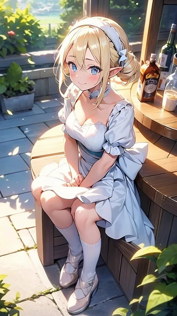 (masterpiece, high quality, Mysterious, Long legs:1.2, Ideal body proportions), (Ultra-high resolution, 8K RAW Photos, Photorealistic, Natural light, Fabric Shading), Long Shot Photography:1.6, (One beautiful anime girl:1.3, 16 years old, alone:1.6, Mature Woman:1.5, Browsing Caution:1.2, whole body:1.3), Glowing Skin, break, ((Alice in Wonderland:1.3, cute, cute, Lovely, interesting, Girl Falling From the Sky:1.7, Girl flying in the sky:1.5, Girl in the air:1.3, The wind lifts up the skirt:1.5, (A big smile:1.3), surprised, Put your hands on your crotch from above your skirt:1.35)), break, ((The floats are as follows:, Trump, trump card, Tea cup, you can, teaspoon, Small Clock:1.3, Lipstick, Candy:1.2, クッKey, Jam jar, Classic Door_Key)), ((purple_Blue clothes :1.5, Wearing a long flared skirt:1.3, The skirt is fluttering:1.3, White apron, White stockings and long platinum blonde hair:1.2, Twin tail hair:1.6, Her hair was tied with a big ribbon), (blue eyes, Bright eyes with highlights, Fine grain), (Lie on your back:1.6, Leaning forward:1.2, Stand up straight and spread your legs:1.5), ((Dutch Angle:1.5, whole body:1.3, Ass Focus:1.3, From below:1.5, Poor posture)), Amazing colorful art, (Fantasy art:1.5, Strange image, fractal), ((Correct Anatomy:1.5, Perfect Anatomy:1.3, The right move, Small feet:1.2)),