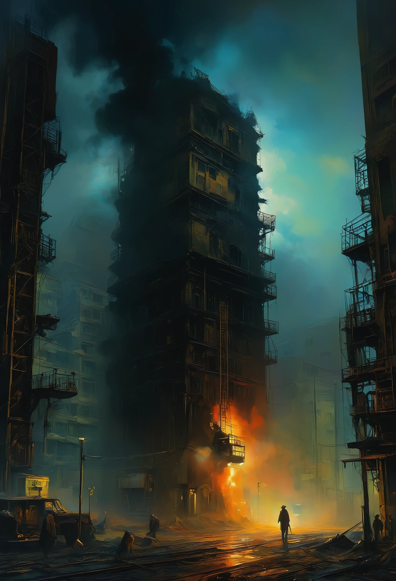 SCP-106はcorruptionが進行した老齢のヒューマノイドのように見える。. Appearance varies from case to case, but、「corruption」This quality is inherent in any appearance.. SCP-106 is not particularly agile, Sometimes they lie motionless for days., Awaiting Ralph Blakelock's victims, Ed Emshwiller, Marianne Rothen, Arthur Rackham, Niko Antilla, Jeremy Mann and Charles Dana Gibson, Mark Demsteder, Paula Hedley + Concept Art. so beautiful, Gash, Cinematic, dark, Spooky, Mysterious, Modern Vintage, Rich and deep colors, Bohemian style. Roysha, tumbler. Zdzisław Beksiński Leonid Afremov Yoshitaka Amano Koson Ohara Ivan Rabzin Gian Lorenzo Bernini Enoch Boles Jean=Baptiste Monge Tetsuya Nomura, Very beautiful lighting, Rising black smoke, Super Detail, stunning composition. Hyperrealistic Photography, - Rainbow 5 - AR2:3 --Expression style --v 5.
