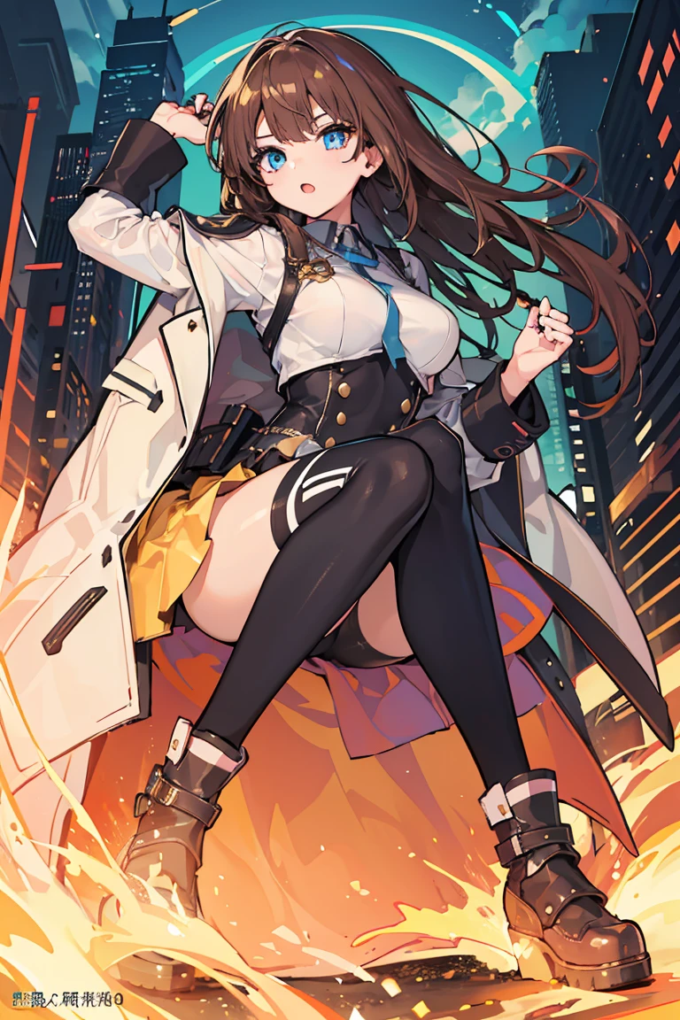 ((1 girl)), Cool woman,Rough poses, full body armor, Large metal armor, SF, cybertech, Also々new, victory, grassland,((Very detailed,highest quality, High resolution, 8k wallpaper, 美new服,)),((brown hair color)), Long Hair,Messy Hair)), Blowing in the Wind, eye shadow, eyeliner,Glow Eye, 詳細な美new顔, 反射光の美new目, ((Sparkling blue eyes)), 18-year-old girl