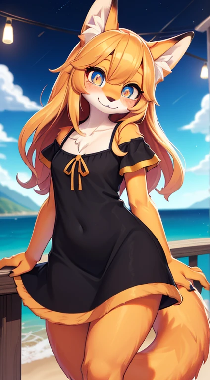 furry, female furry, anthro, anthro woman, full body, blushing, detailed eyes, horse ears, horse tail, longhair, sidelocks, twin braids, Sand hair, naked, face the viewer, wizard tiara