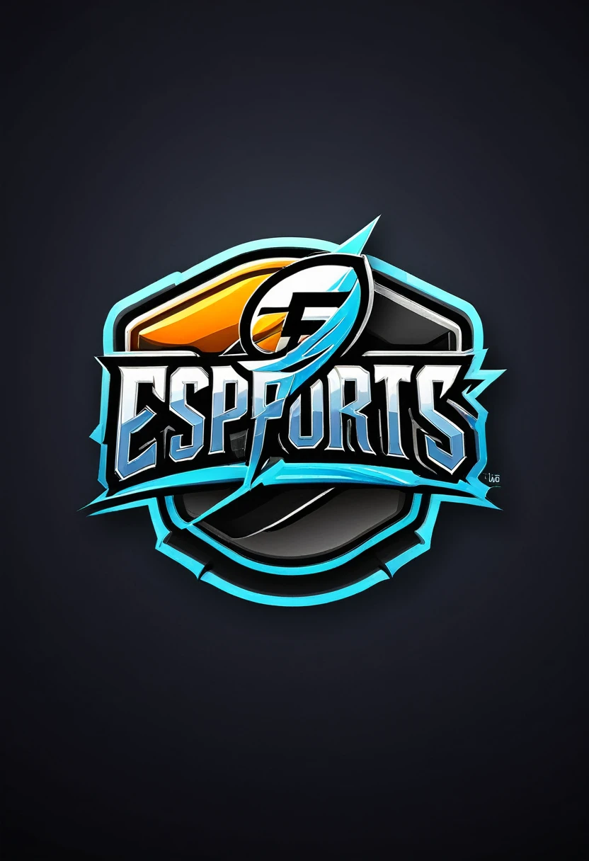 Logo de e-sports, escrito F4 simples