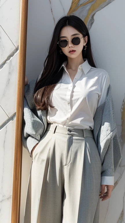 face is :9,1270442595], Business woman in short skirt and white shirt in subway, (Wearing pantyhose), 165 cm tall, Japanese Models, 155 cm tall, Korean Girl,Gorgeous young Japan woman, Engaging pose, goddess of Japan, Korean Woman, けもの, Realistic Pantyhose、Raw photo, (8K、top-quality、​masterpiece:1.2)、(intricate detailes:1.4)、(Photorealsitic:1.4)、octane renderings、Complex 3D rendering ultra detail, Studio Soft Light, Rim Lights, vibrant detail, super detailing, Realistic Pantyhose、realistic skin textures, Detail Face, Beautiful detail eyes, Very detailed CG Unity 16k wallpaper, make - up, (detailedbackground:1.2), shinny skin、Exposed thighs!!!