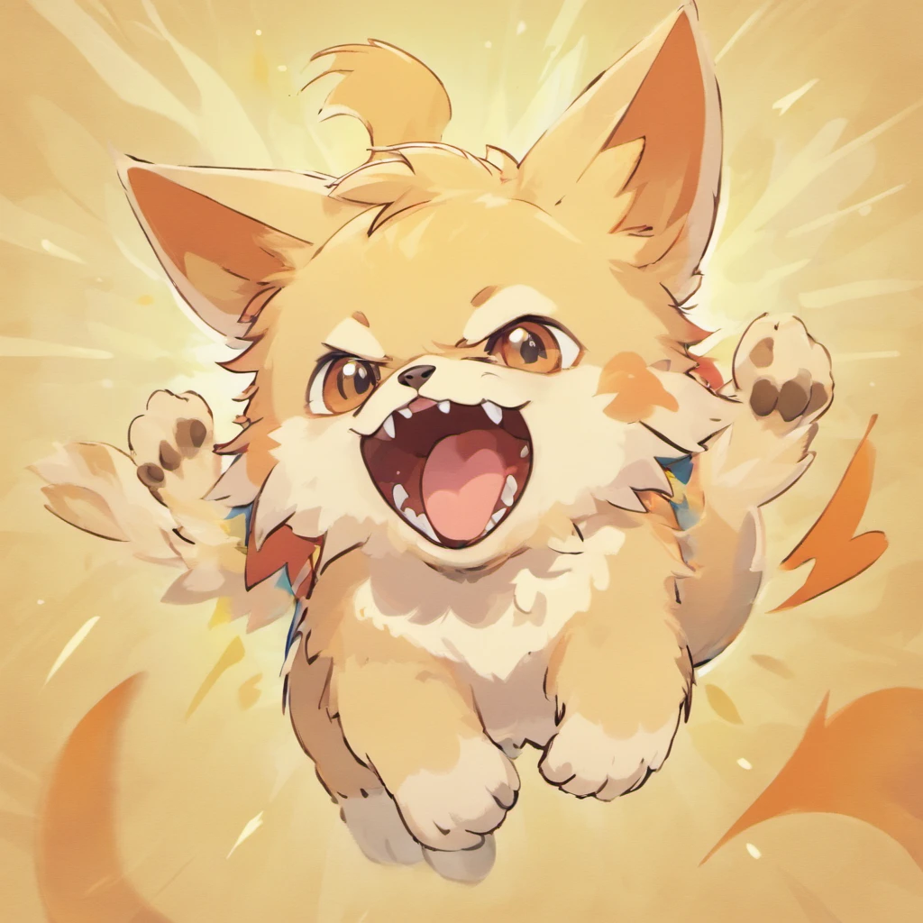a close up of a dog with its mouth open, kitten puppy teddy mix, drachenlord, sharp teeth, full image, pediophobia, fluffy, !!!!!!!!!!!!!!!!!!!!!!!!!, bad photo, barry chuckle, is evil gremlin, bite, aliased, 'i'm so tired, long claws, shark teeth, havanese dog, mood