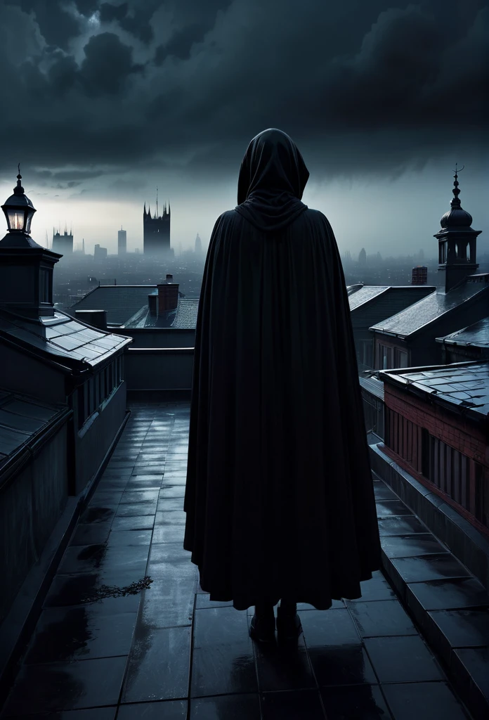 (best quality,4k,8k,highres,masterpiece:1.2),ultra-detailed,(realistic,photorealistic,photo-realistic:1.37),Horror on rooftop,arafed person,Dark aura,ominous atmosphere,gloomy shadows,mysterious figure,silhouetted monsters,haunting presence,twisted grotesque elements,Dramatic lighting,foggy backdrop,sinister expression,creepy creatures,lurking danger,eerie ambiance,nightmarish scene,unseen horrors,haunted environment,ominous rooftop setting,dreadful atmosphere,suspenseful rooftop encounter,gothic architecture,uncanny rooftop shadows,unearthly presence,macabre atmosphere,spooky rooftop silhouette,haunting rooftop view,blood-curdling scene,terrifying rooftop encounter,frightful atmosphere,unseen terrors,menacing rooftop figures,distant screams,unnerving rooftop landscape,horror lurking above,paranormal entities,dark secrets revealed,nightmarish rooftop landscape