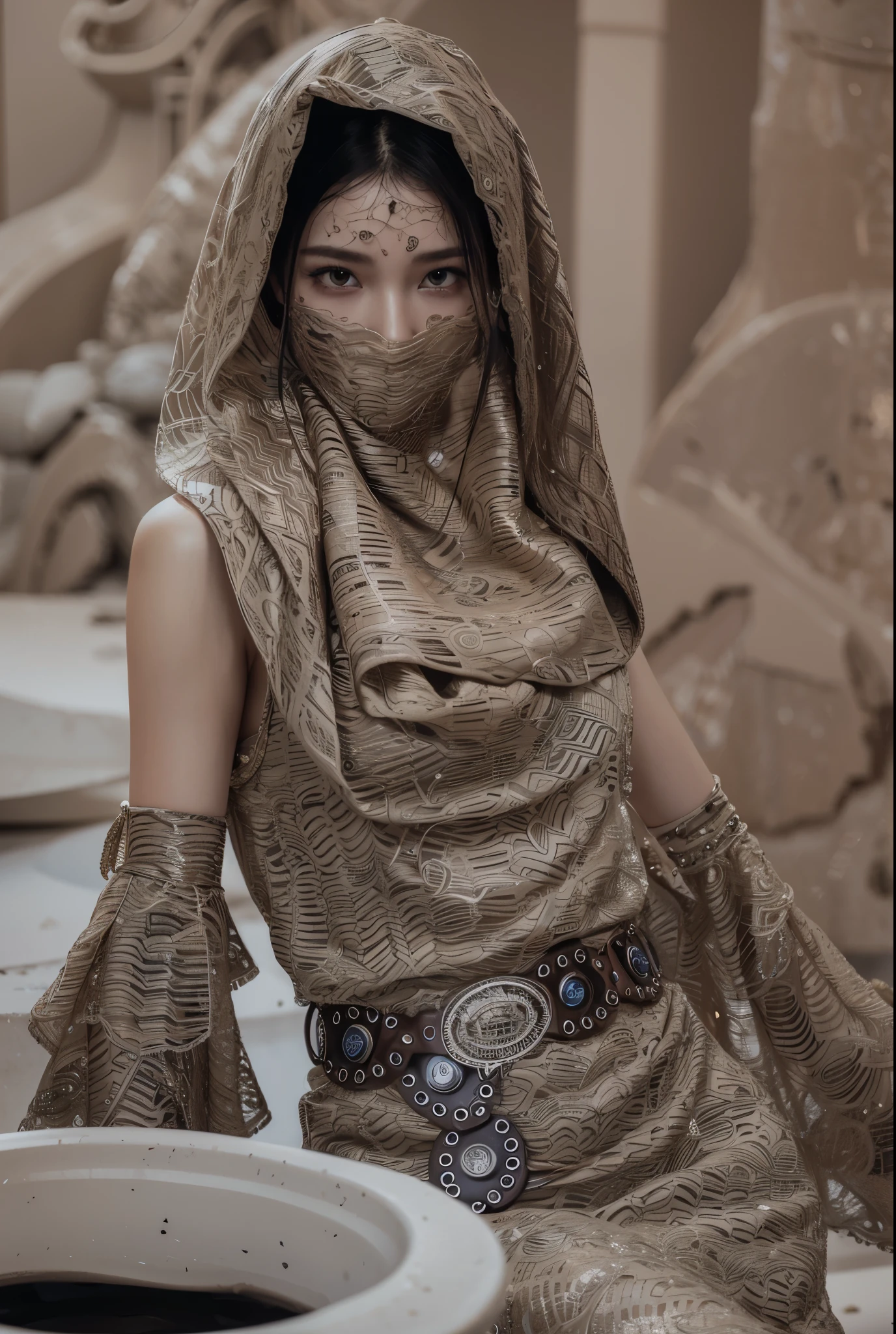 Game Art,Cg animation,Best image quality,Maximum resolution,8k,(A half-length photo),(portrait),(Head close-up),(Rule of Thirds),Unreal Engine 5 rendering works,20 year old girl,((Queen)),The eyes are very detailed,(Large Breasts),Elegance and nobility,Movie Lighting,Ray Tracing,Game CG,((3D Unreal Engine)),OC rendering reflection pattern,4K,Ultra-clear,Translucent lace,Fair and plump figure,Pretty Face,Glossy Gel Coat,身着华贵礼服的Queen,Necklace jewelry,intricate tattoo designs,The tattoo is very delicate,Tattoos on face,Wear a veil
