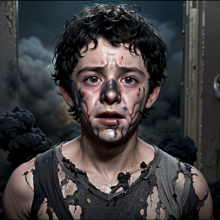 A comedy film about a boy actor who is caught in an explosion and is left covered in soot and in tatters.