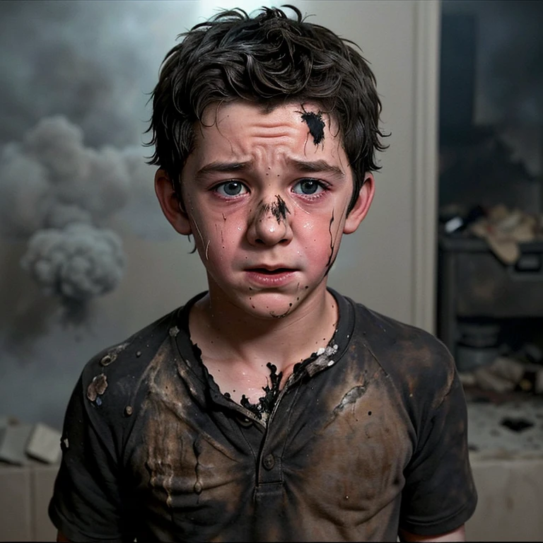 A comedy film about a boy actor who is caught in an explosion and is left covered in soot and in tatters.