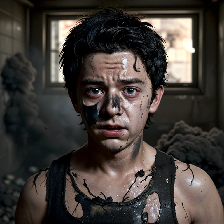 A comedy film about a boy actor who is caught in an explosion and is left covered in soot and in tatters.