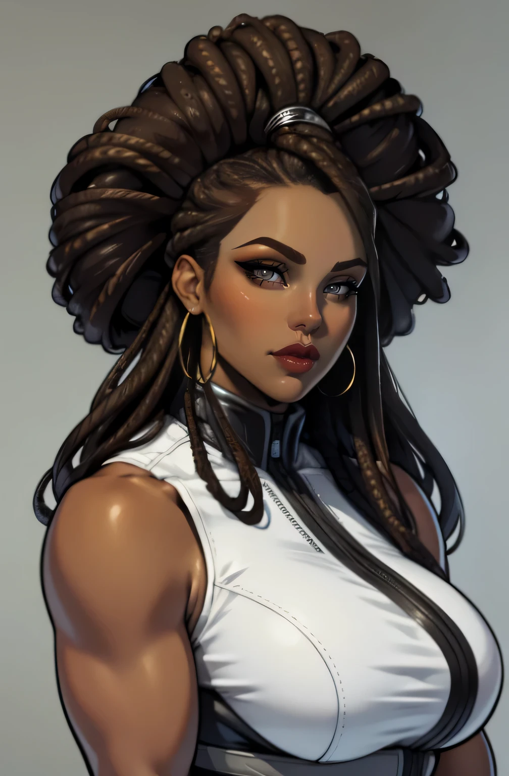 Uma mulher Moreno de 15 anos, uma mulher bissexual, seios , position of 69 position, cabelo afro caindo para a frente, Rasta type but braided, com belos seios corpo perfeito com , a wide thigh is beautiful a woman, com seios lindos corpo perfeito, uma coxa larga, is beautiful a destination with ,vario expression sexual pose, Erotic
