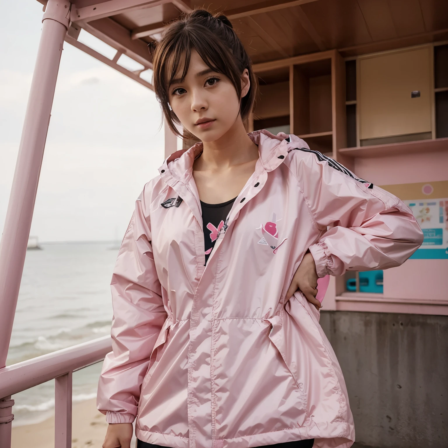 versão feminino do personagem Haruka Sakura animeWind Breaker